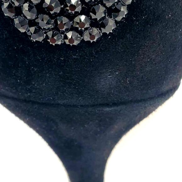 Disney X Stuart Weitzman‎ Nudistcurve 100 mm Black Crystal Sandal Size 9 - Picture 12 of 12